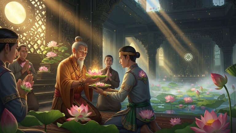 Welche kulturellen Bedeutungen hatte der Lotus bei spirituellen Übergangszeremonien?